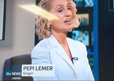 Jazz singer Pepi Lemer on ITV News